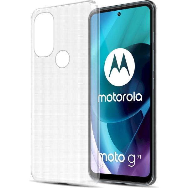Cadorabo Custodia Per Motorola Moto G71 5G Cover Protettiva In Tpu Trasparente Protettivo Silicone Cover Etui Case-image