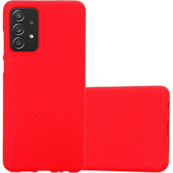Cadorabo Custodia Protettiva Per Samsung Galaxy A52 (4G / 5G) / A52S Custodia In Rosso Per Telefono Cellulare Tpu Etui Cover Case-image