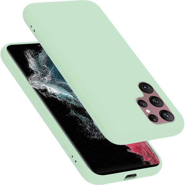 Cadorabo Custodia Protettiva Per Samsung Galaxy S22 Ultra Custodia In Verde Telefono Cellulare Custodia Cover Tpu Etui-image