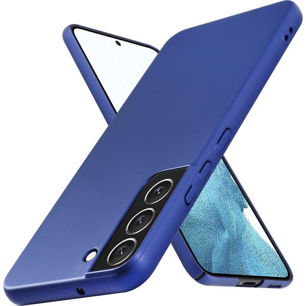 Cadorabo Cover Per Samsung Galaxy S22 Cover Protettiva In Blu Custodia Rigida Per Telefono Cellulare Cover Case-image