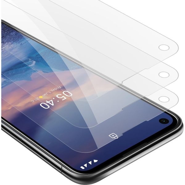 Cadorabo 3X Proteggi Schermo Blindato Per Nokia 5.4 In Vetro Temperato Trasparente-image