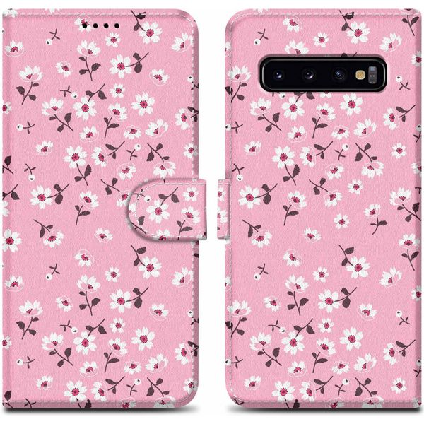Cadorabo Custodia Protettiva Per Samsung Galaxy S10 4G Custodia Design Rosa Telefono Cellulare Custodia Protettiva Custodia Magnetica Custodia Cover-image