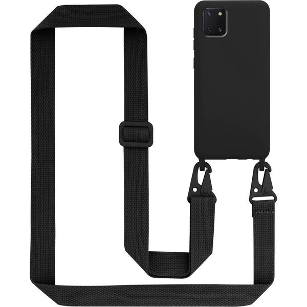 Cadorabo Custodia Protettiva Per Samsung Galaxy A81 / Note 10 Lite / M60S Cover In Nero Custodia A Catena Per Cellulare Lunghezza Regolabile-image