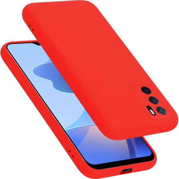 Cadorabo Custodia Protettiva Per Oppo A16S / A54S Caso In Rosso Telefono Cellulare Case Cover Tpu Etui-image
