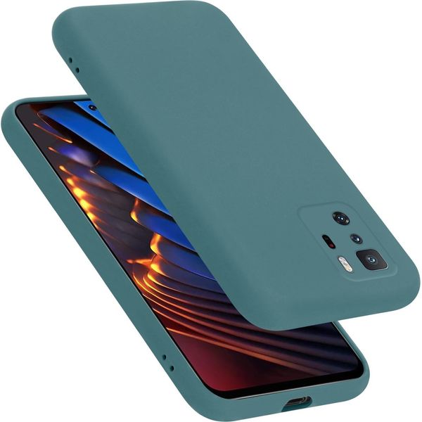 Cadorabo Custodia Protettiva Per Xiaomi Poco X3 Gt Custodia In Verde Telefono Cellulare Case Cover Tpu Custodia-image