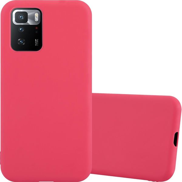 Custodia Cadorabo Per Xiaomi Poco X3 Gt Custodia Protettiva In Rosso Custodia Per Cellulare Tpu Custodia In Silicone Cover-image