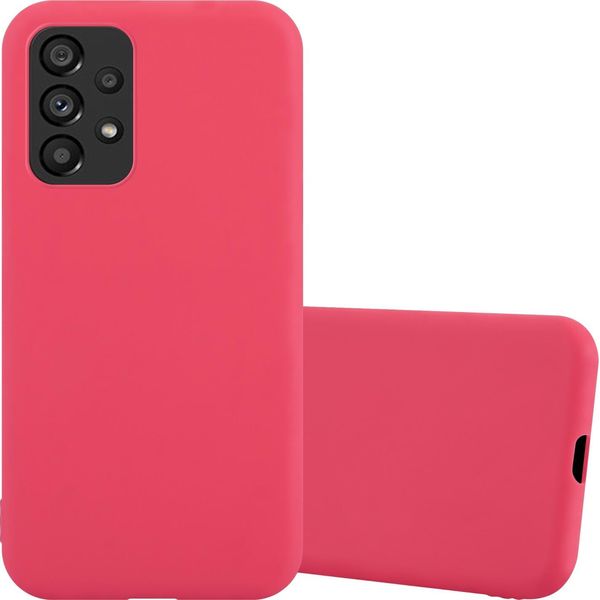 Cadorabo Custodia Per Samsung Galaxy A53 5G Custodia Protettiva In Rosso Custodia Del Telefono Cellulare Tpu Silicone Custodia Cover-image