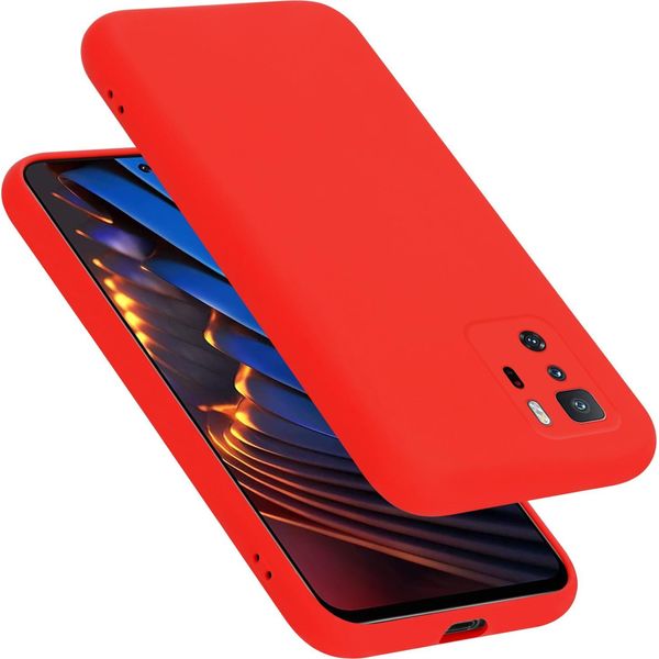 Cadorabo Custodia Protettiva Per Xiaomi Poco X3 Gt Caso In Rosso Telefono Cellulare Case Cover Tpu Etui-image