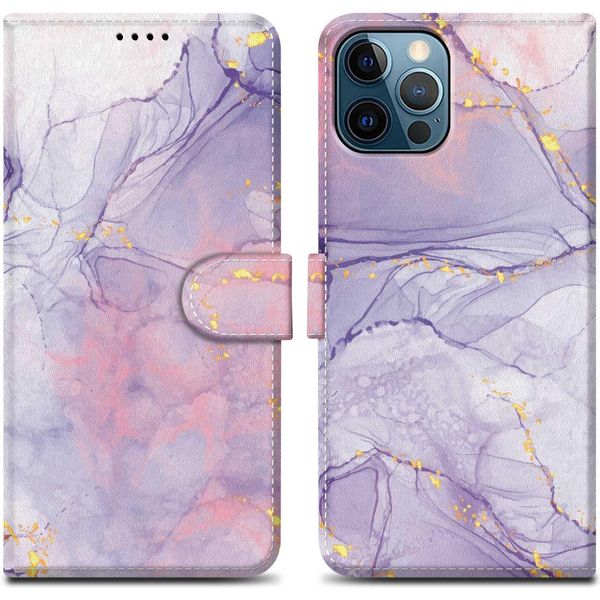Cadorabo Custodia Protettiva Per Apple Iphone 13 Pro Max Case Design Viola Custodia Per Cellulare Custodia Protettiva Custodia Magnetica Custodia Cover-image