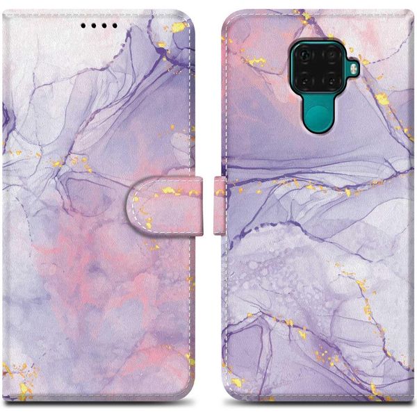 Cadorabo Custodia Protettiva Per Huawei Mate 30 Lite Cover Design Viola Telefono Cellulare Custodia Protettiva Cover Cover Magnetica Cover-image