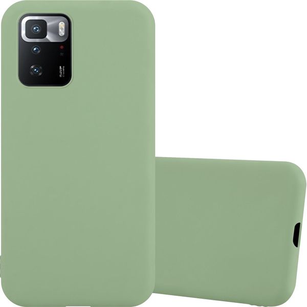 Custodia Cadorabo Per Xiaomi Poco X3 Gt Custodia Protettiva In Verde Custodia Per Cellulare Tpu Custodia In Silicone Cover-image