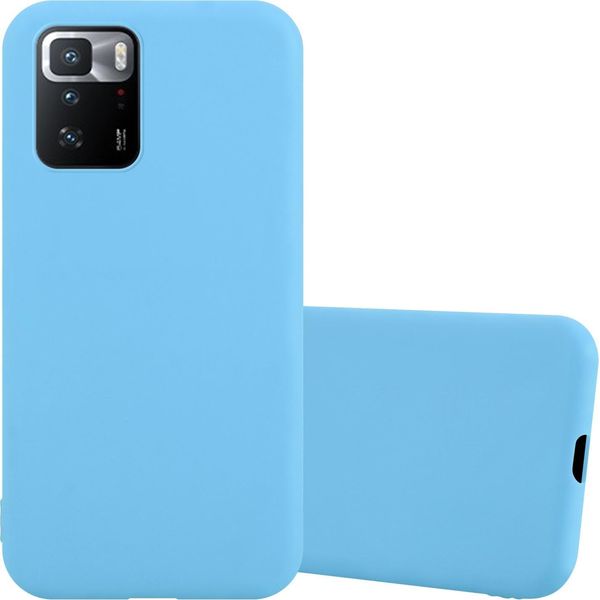 Custodia Cadorabo Per Xiaomi Poco X3 Gt Custodia Protettiva In Blu Custodia Del Telefono Cellulare Tpu Silicone Custodia Cover-image