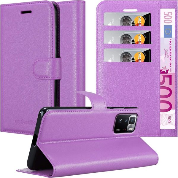 Cadorabo Custodia Per Xiaomi Poco X3 Gt Custodia Protettiva In Viola Custodia Per Cellulare Custodia Cover Chiusura Magnetica-image