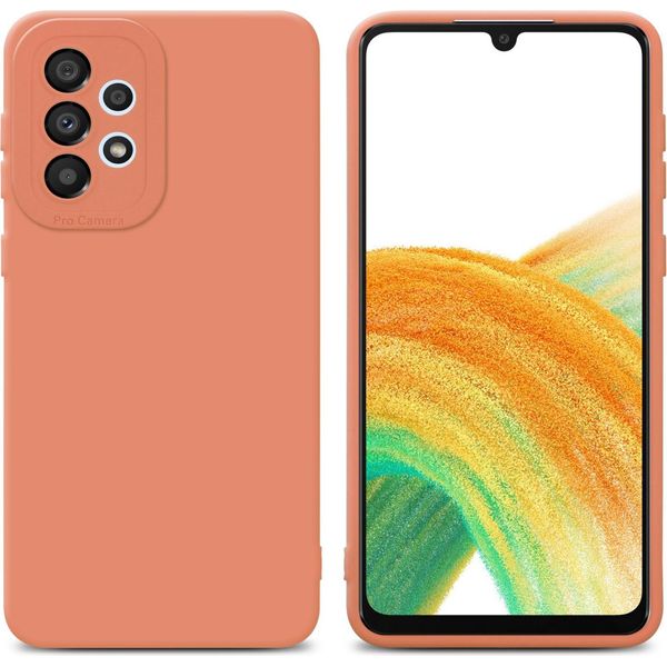 Cadorabo Cover Per Samsung Galaxy A32 4G Cover Protettiva In Silicone Tpu Arancione Custodia Per Telefono Cellulare-image