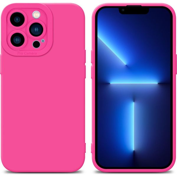 Cadorabo Custodia Per Apple Iphone 13 Pro Max Custodia Protettiva In Silicone Tpu Rosa Custodia Per Cellulare-image