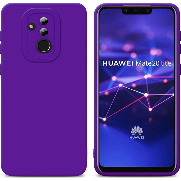 Cadorabo Cover Per Huawei Mate 20 Lite Cover Protettiva In Silicone Tpu Viola Custodia Per Telefono Cellulare-image