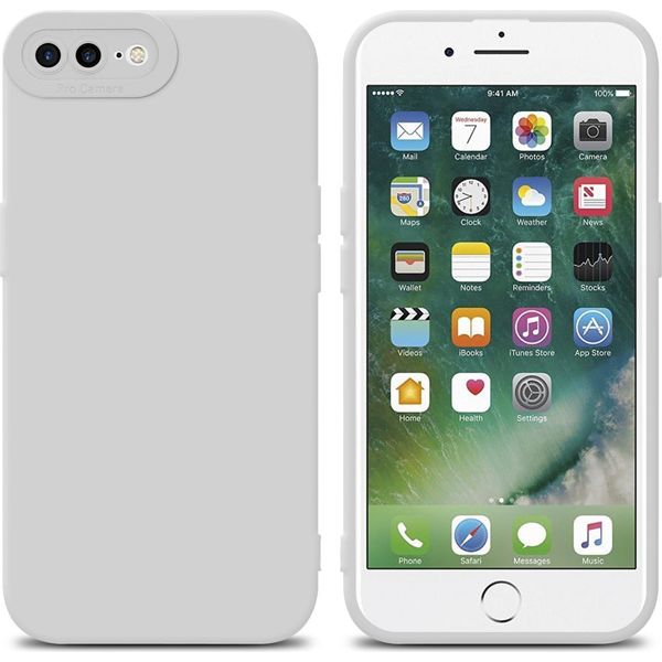 Custodia Cadorabo Per Apple Iphone 7 Plus / 7S Plus / 8 Plus Custodia Protettiva In Tpu Bianco Custodia In Silicone Custodia Per Cellulare-image