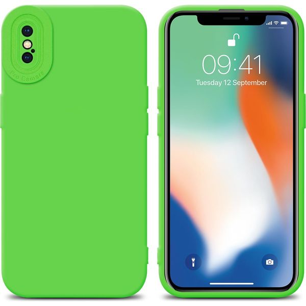 Custodia Cadorabo Per Apple Iphone Xs Max Custodia Protettiva In Tpu Verde Custodia In Silicone Custodia Per Telefono Cellulare-image