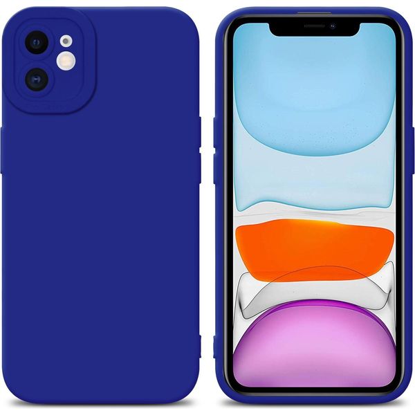 Custodia Cadorabo Per Apple Iphone 12 Custodia Protettiva In Tpu Blu Custodia In Silicone Custodia Per Telefono Cellulare-image