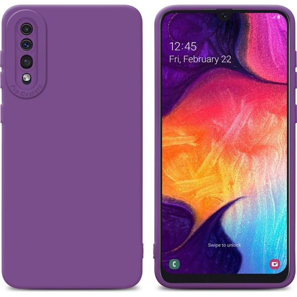 Cadorabo Cover Per Samsung Galaxy A50 4G / A50S / A30S Cover Protettiva In Tpu Viola Custodia In Silicone Custodia Per Cellulare-image