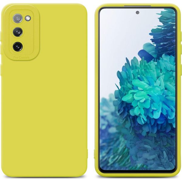 Cadorabo Cover Per Samsung Galaxy S20 Fe Cover Protettiva In Silicone Tpu Giallo Custodia Per Cellulare-image