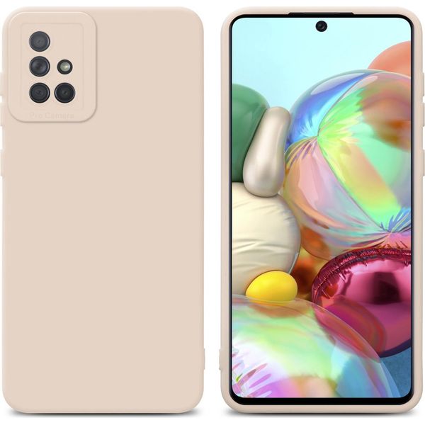 Cadorabo Cover Per Samsung Galaxy A71 4G Cover Protettiva In Silicone Tpu Rosa Custodia Per Telefono Cellulare-image
