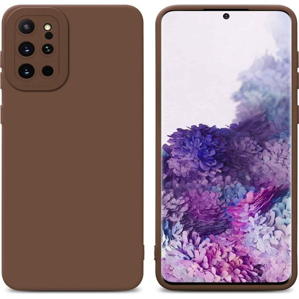Cadorabo Cover Per Samsung Galaxy S20 Plus Cover Protettiva In Tpu Marrone Custodia In Silicone Custodia Per Cellulare-image