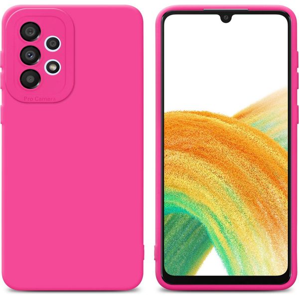 Cadorabo Cover Per Samsung Galaxy A32 4G Cover Protettiva In Silicone Tpu Rosa Custodia Per Telefono Cellulare-image
