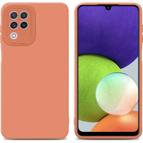 Cadorabo Cover Per Samsung Galaxy A22 4G Cover Protettiva In Tpu Arancione Custodia In Silicone Custodia Per Cellulare-image