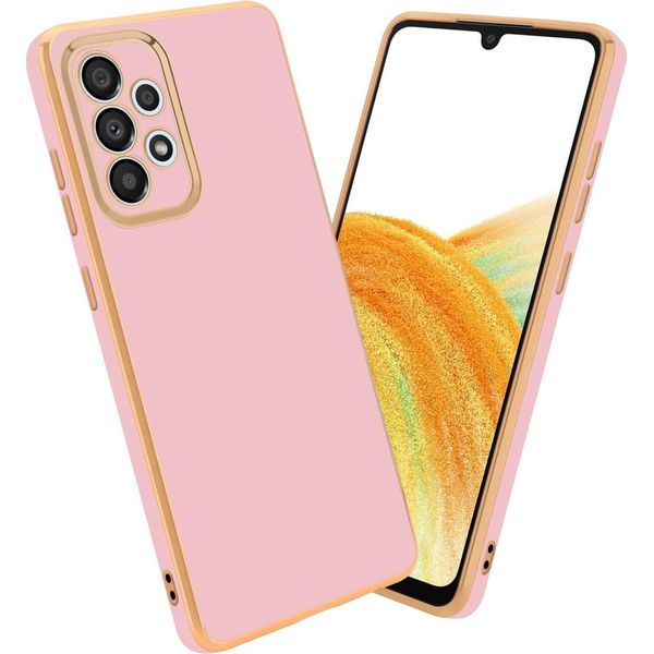 Cadorabo Custodia Protettiva Per Samsung Galaxy A33 5G In Rosa Custodia Del Telefono Cellulare Custodia In Silicone Tpu Fotocamera Protezione Custodia-image