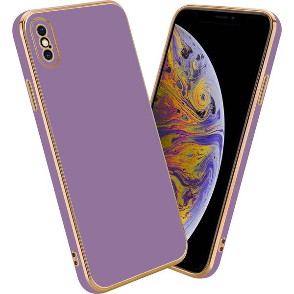 Cadorabo Custodia Protettiva Per Apple Iphone Xs Max In Viola Custodia Del Telefono Cellulare Tpu Silicone Fotocamera Custodia Di Protezione Caso-image