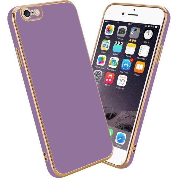 Cadorabo Custodia Protettiva Per Apple Iphone 6 Plus / 6S Plus Custodia In Viola Custodia Del Telefono Cellulare Tpu Silicone Fotocamera Protezione Custodia-image