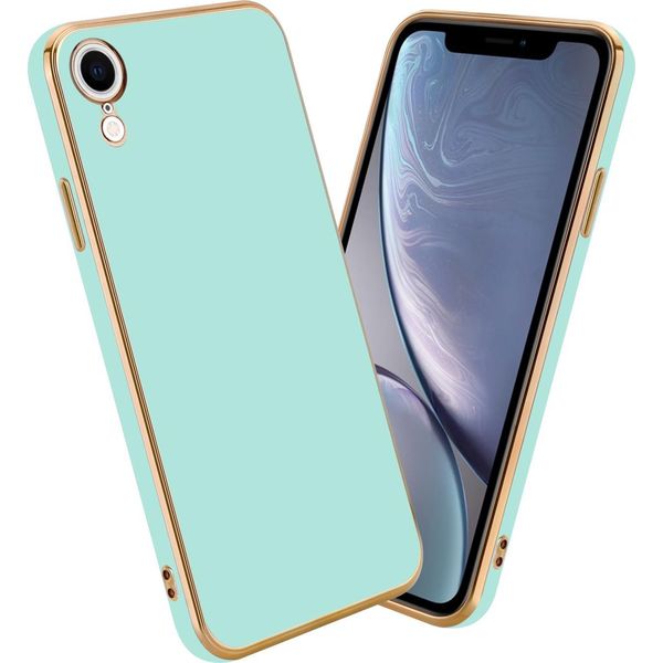Cadorabo Custodia Protettiva Per Apple Iphone Xr Custodia In Verde Telefono Cellulare Custodia Tpu Silicone Fotocamera Protezione Custodia-image