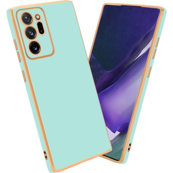 Cadorabo Custodia Protettiva Per Samsung Galaxy Note 20 Ultra Cover In Verde Custodia Del Telefono Cellulare Tpu Silicone Fotocamera Protezione Caso-image