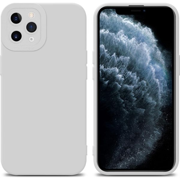 Cadorabo Custodia Per Apple Iphone 11 Pro Max Custodia Protettiva In Silicone Tpu Bianco Custodia Per Telefono Cellulare-image