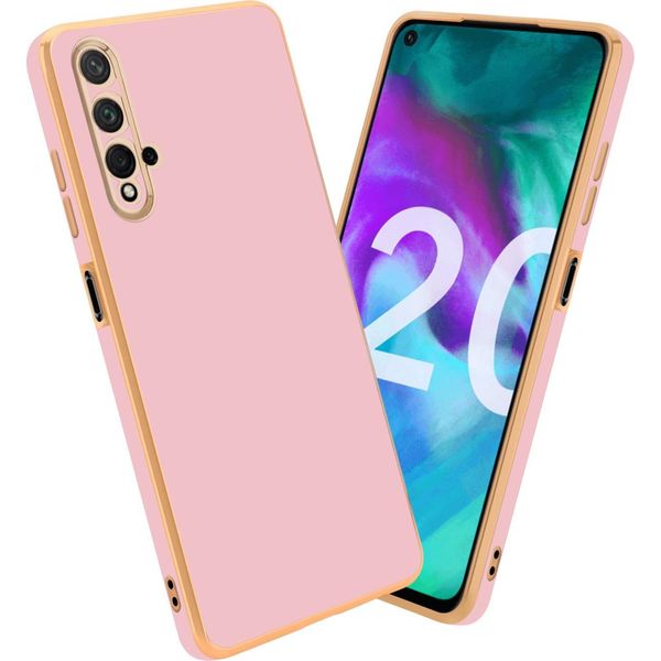 Cadorabo Custodia Protettiva Per Honor 20 / 20S / Huawei Nova 5T Copertura In Rosa Telefono Cellulare Caso Tpu Silicone Fotocamera Protezione Caso-image