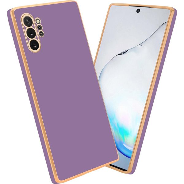Cadorabo Custodia Protettiva Per Samsung Galaxy Note 10 Plus Cover In Viola Custodia Del Telefono Cellulare Tpu Silicone Fotocamera Protezione Caso-image