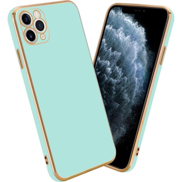 Cadorabo Custodia Protettiva Per Apple Iphone 11 Pro Max In Verde Custodia Del Telefono Cellulare Custodia In Silicone Tpu Fotocamera Protezione Custodia-image