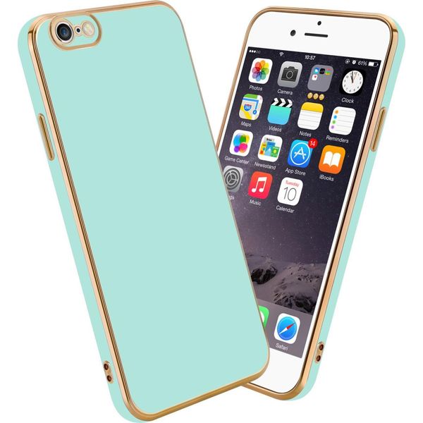Cadorabo Custodia Protettiva Per Apple Iphone 6 Plus / 6S Plus Custodia In Verde Custodia Per Telefono Cellulare Tpu Silicone Fotocamera Protezione Custodia-image
