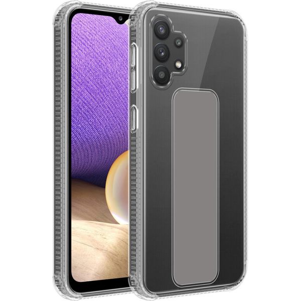 Cadorabo Custodia Protettiva Per Samsung Galaxy A32 4G Custodia In Grigio Custodia In Silicone Tpu Custodia Cover Stand Funzione-image