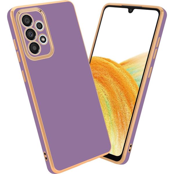 Cadorabo Custodia Protettiva Per Samsung Galaxy A33 5G Cover In Viola Custodia Del Telefono Cellulare Tpu Silicone Fotocamera Custodia Di Protezione Caso-image