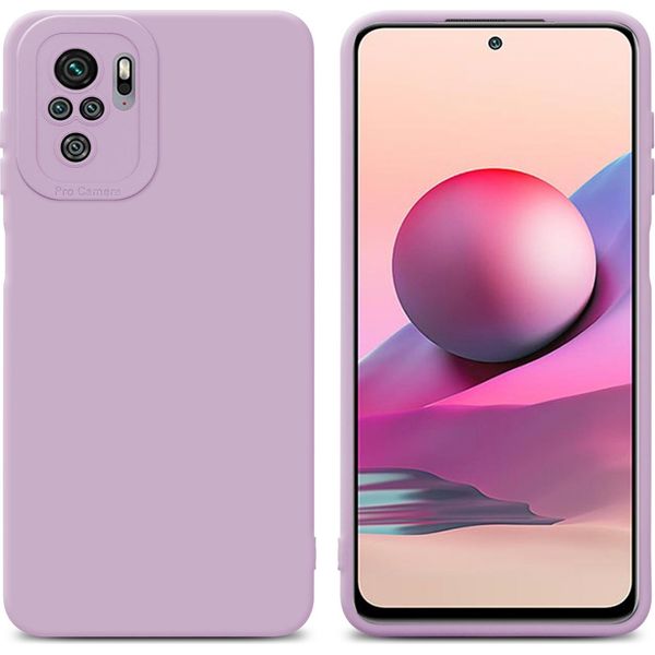 Cadorabo Custodia Per Xiaomi Redmi Note 10 4G / Redmi Note 10S Custodia Protettiva In Silicone Tpu Rosa Custodia Per Telefoni Cellulari-image