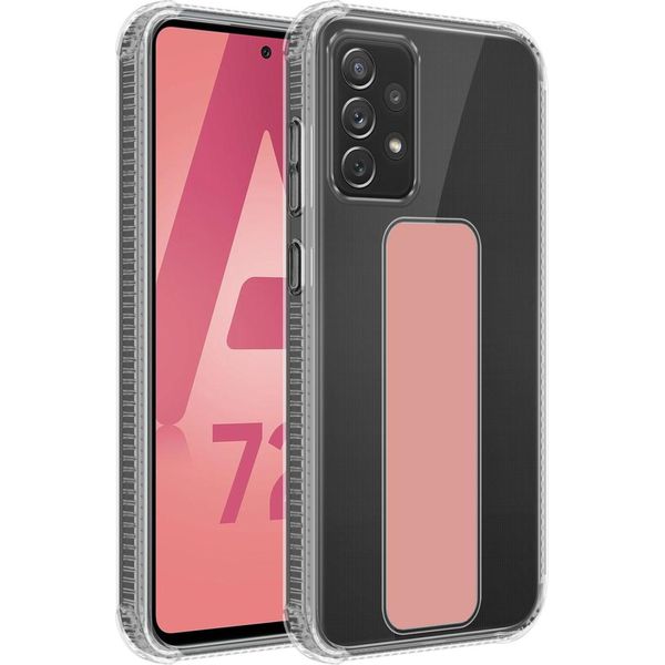 Cadorabo Custodia Protettiva Per Samsung Galaxy A72 4G / 5G Custodia In Rosa Custodia Tpu Silicone Cover Funzione Stand-image