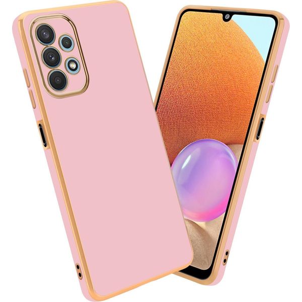 Cadorabo Custodia Protettiva Per Samsung Galaxy A32 4G In Rosa Custodia Del Telefono Cellulare Custodia In Silicone Tpu Fotocamera Protezione Custodia-image