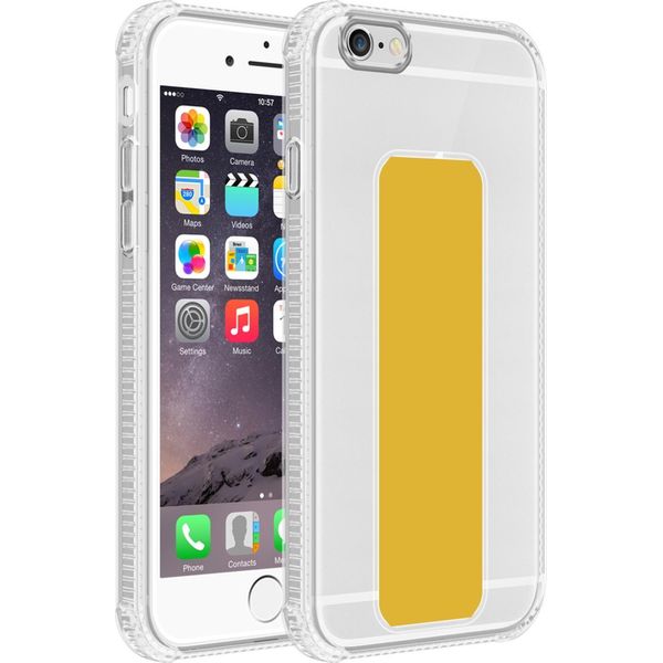 Cadorabo Custodia Protettiva Per Apple Iphone 6 / 6S Custodia In Giallo Custodia In Silicone Tpu Cover Funzione Stand-image
