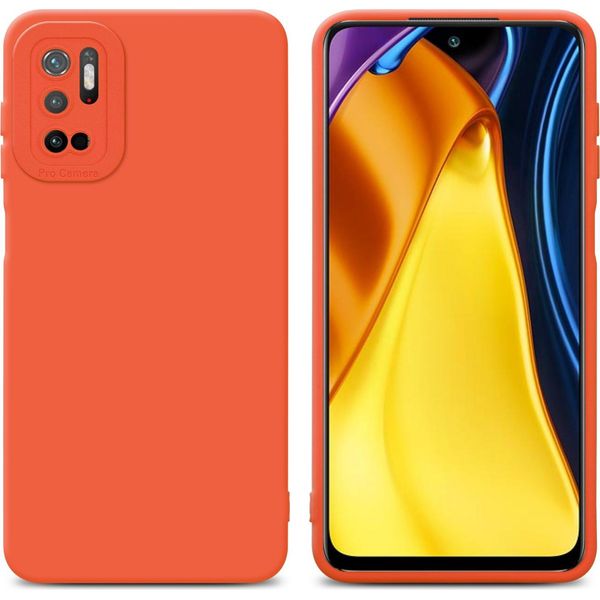 Cadorabo Custodia Per Xiaomi Redmi Note 10 5G / Poco M3 Pro 5G Custodia Protettiva In Silicone Tpu Arancione Custodia Per Cellulare-image