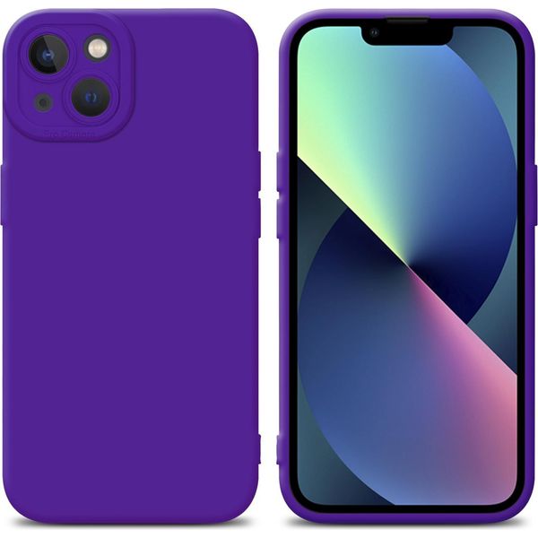 Custodia Cadorabo Per Apple Iphone 14 Plus Custodia Protettiva In Silicone Tpu Viola Custodia Per Telefono Cellulare-image
