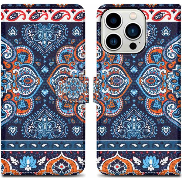 Cadorabo Custodia Protettiva Per Apple Iphone 14 Pro Case Design Blu Custodia Per Cellulare Custodia Protettiva Custodia Magnetica Custodia Cover-image