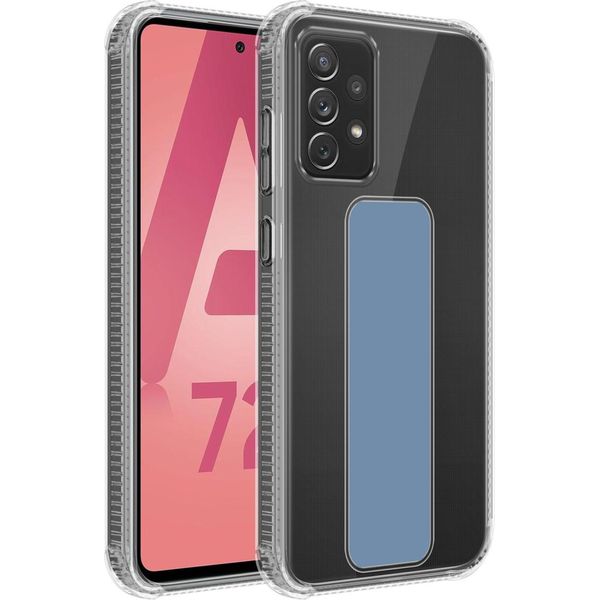 Cadorabo Custodia Protettiva Per Samsung Galaxy A72 4G / 5G Custodia In Blu Custodia Tpu Silicone Cover Funzione Stand-image