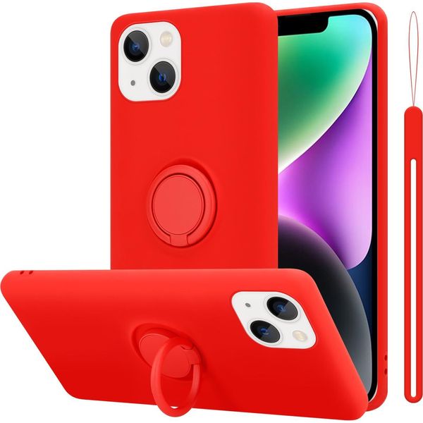 Cadorabo Custodia Per Apple Iphone 14 Custodia Protettiva In Rosso Custodia Per Cellulare Tpu Custodia Cover-image